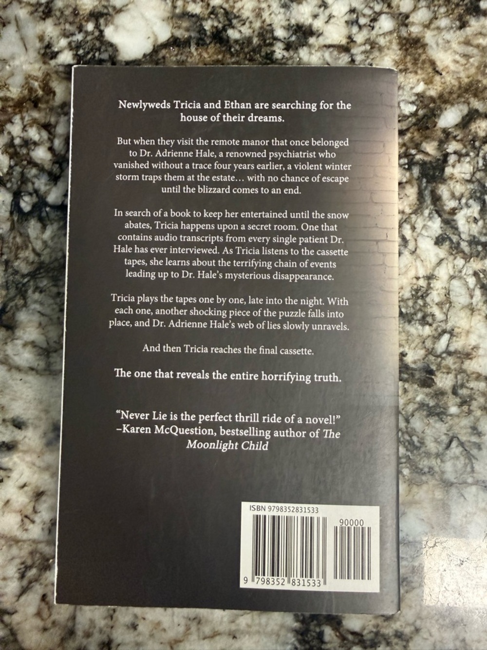 Never Lie by - Black Cover Paperback - Picture 2 of 2